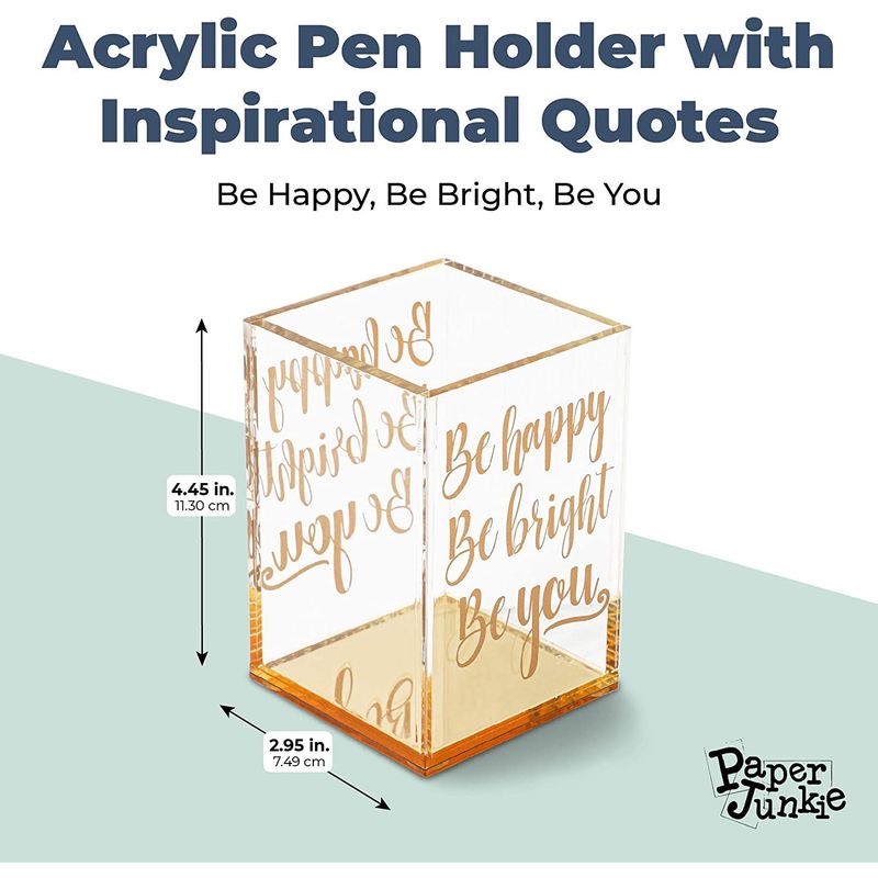 Initially Yours Personalized Acrylic Pen & Pencil Holder