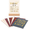 Inspirational Quote Desk Posters Cards with Wooden Stand (21 Pieces, 4.9 x 6.75 In.)
