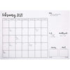 18 Month Desk Calendar Pad for Visibility, 2021-2022 (12 x 17 Inches)