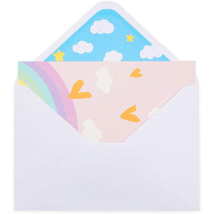 Blank Rainbow Greeting Cards with White Envelopes (Pastel Colors, 4x6 In, 48 Pack)