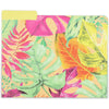 Tropical Decorative File Folders with 1/3 Cut Tabs, Letter Size (12 Pack)