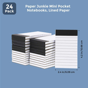 Mini To Do Notepads with Lined Paper (2 x 4 Inches, 24-Pack)