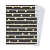 Geometric File Folders with 1/3 Cut Tabs, Gold Office Supplies (11.5 x 9.5 In, 12 Pack)