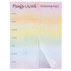 Rainbow Magnetic Shopping List Notepads for Fridge (7 x 9 In, 2 Pack)