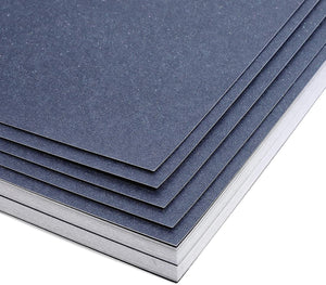 Navy Blue Shimmer Paper, Metallic Sheets for Crafts (8.5 x 11 in, 50-Pack)