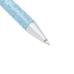 8 Pack Sparkle Pens, Glitter Metal Retractable Ballpoint Gift Set for Women & Office (Black Ink)