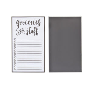 Magnetic Grocery List Pad for Refrigerator, 50 Sheets Each (4.5 x 7.5 In, 3 Pack)