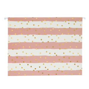 12 Pack Striped Decorative Hanging File Folders with 1/5 Tab for File Cabinet, Gold Foil Dots (3 Colors, 11.75 x 9 In)