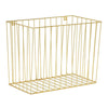 Gold Metal Hanging Wall File Holder for Office Desk, Paper Tray Organizer for Folders (7 x 12 x 9 in)